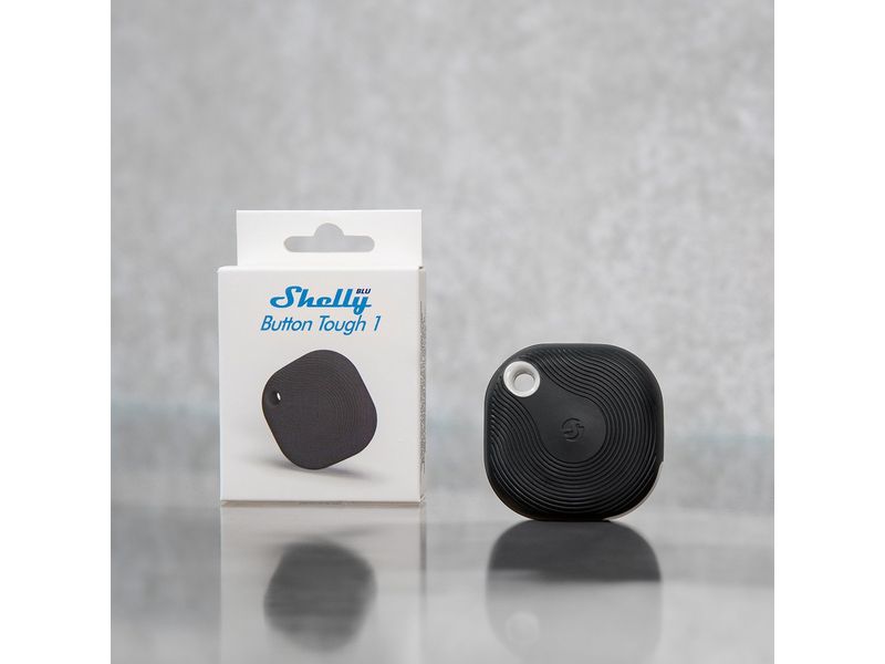 Shelly Smart Home Blu Button Tough 1 Schwarz Bluetooth-gesteuerter intelligenter Taster