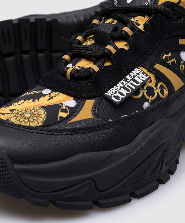 Versace Jeans Couture Fondo Hiker Sneakers Dames Zwart/Goud