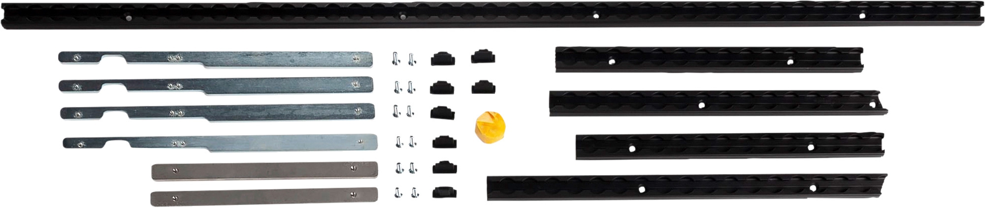 easygoinc. Airlineschienen-Montagesatz für Heckklappe VW T6/T6.1 Grau