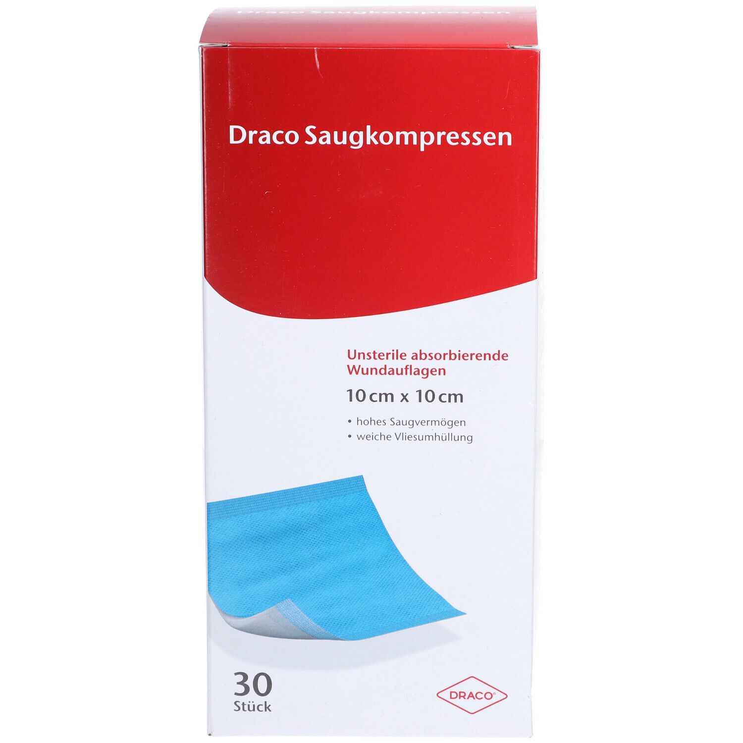 Draco Saugkompressen 10 x 10 cm unsteril