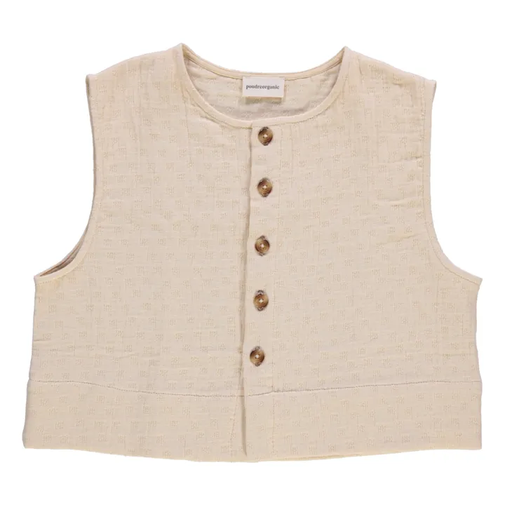 Poudre Organic Gilet Sans Manches Vanille - Collection Femme | Beige