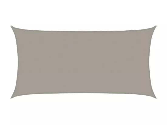 Voile d'ombrage 160 g/m² rectangulaire gris clair 4x7 m PEHD