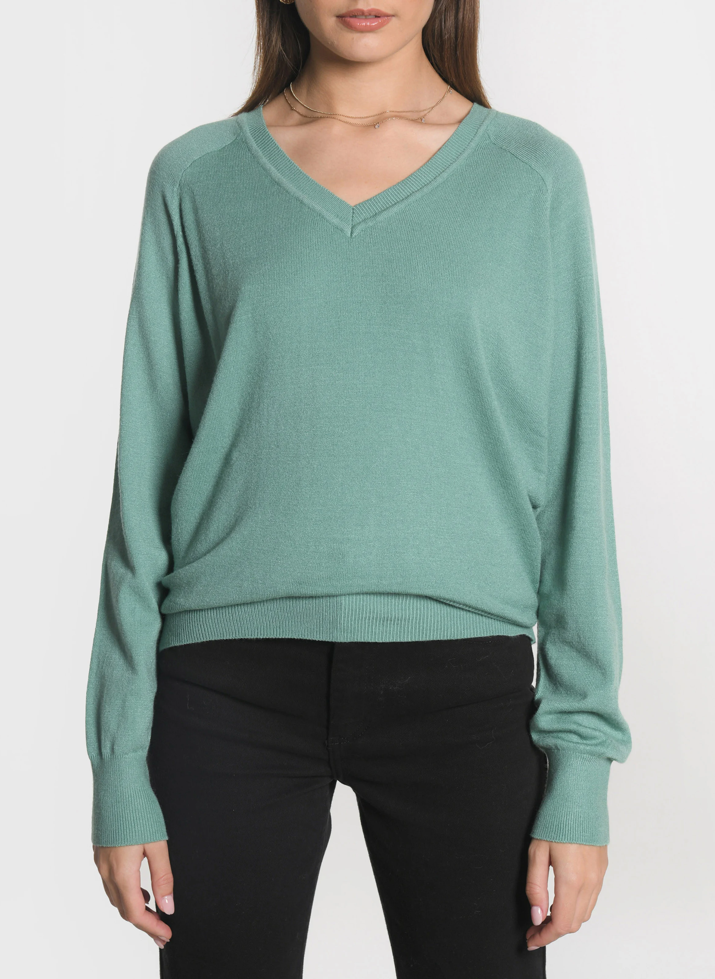 NOLWENN - Pull ample en maille | Vert