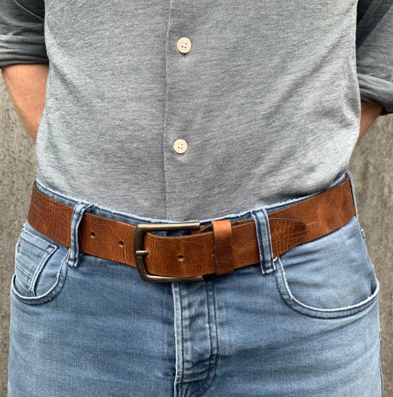 Legend Leren Riem 40715 Naturel