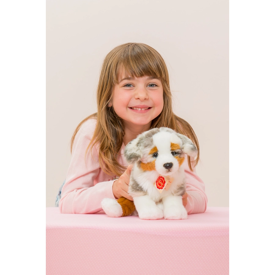 Teddy HERMANN® Australian Shepherd Welpe sitzend, 22 cm