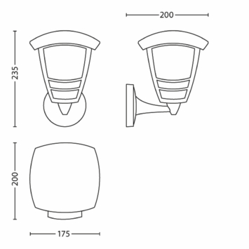 Philips buitenlamp MyGarden Creek zwart up