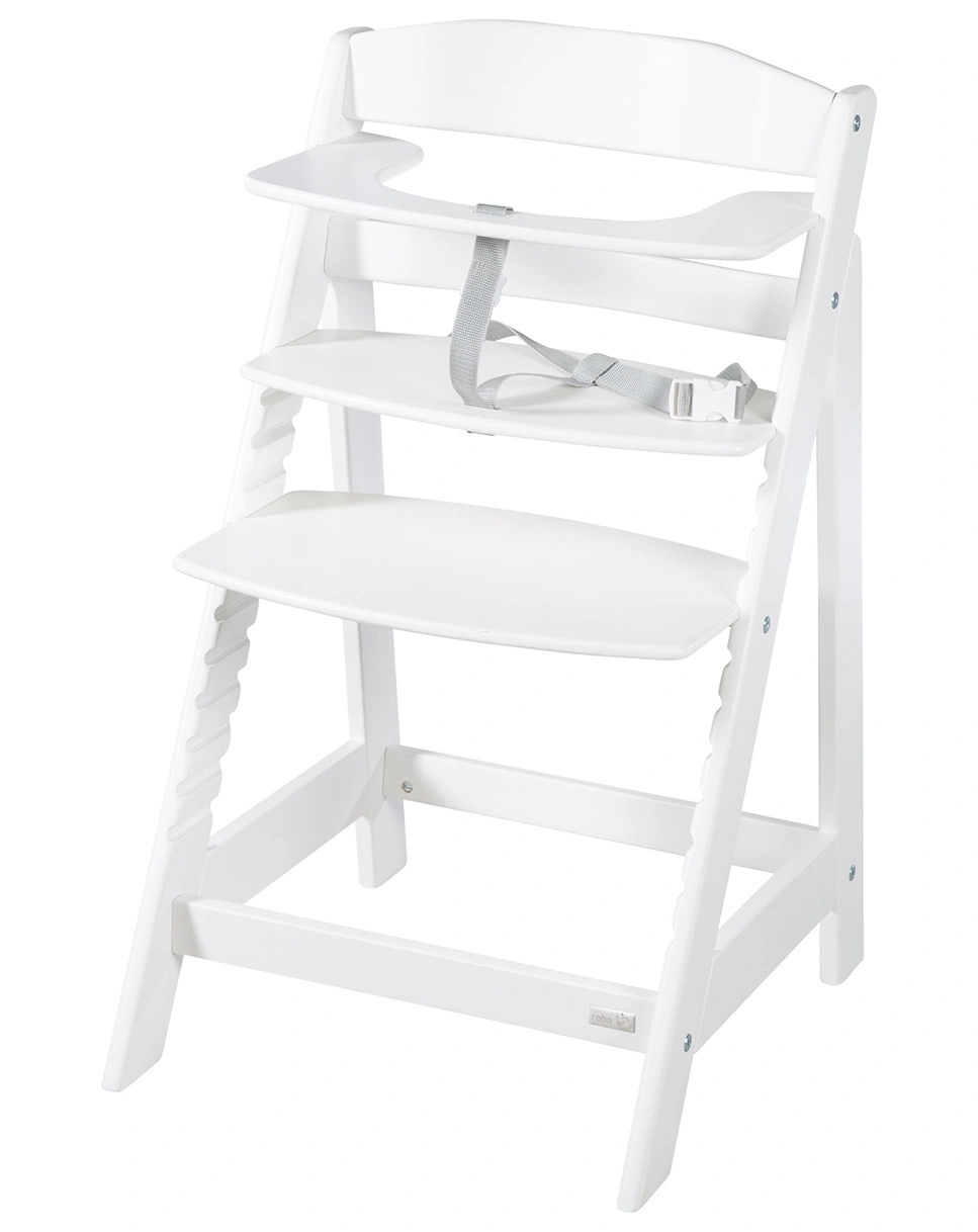 Treppenhochstuhl LUXE 2in1 weiß (Farbe: stone)