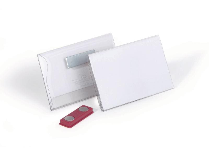DURABLE Namensschild mit Magnet 25 x 90x54 mm Namensschilder, 25 Stück