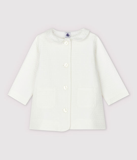 Veste cérémonie en chaîne et trame bébé fille