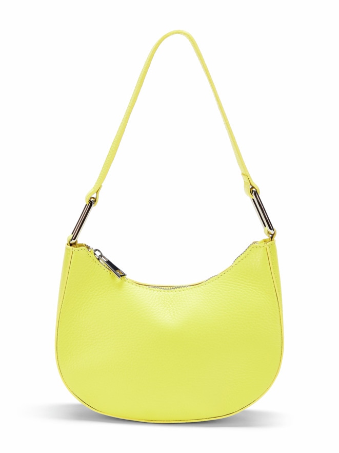 Leder Mini Bananen Handtasche