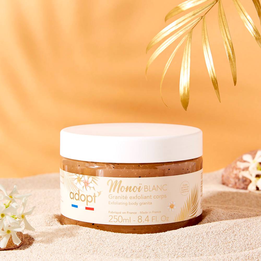 Monoï blanc Granité exfoliant 250 ml