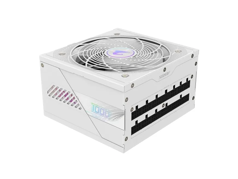 AORUS ELITE AE1000PM PG5 ICE - Strømforsyning (intern) - ATX12V 3.0/ EPS12V - 80 PLUS Platinum - AC 100-240 V - 1000 Watt - aktiv PFC