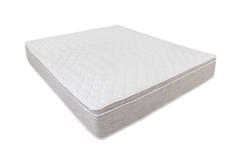 Design Matratze mit Topper CLOUD FLEX 180x200cm greige Tonnentaschenfederkern H3-4