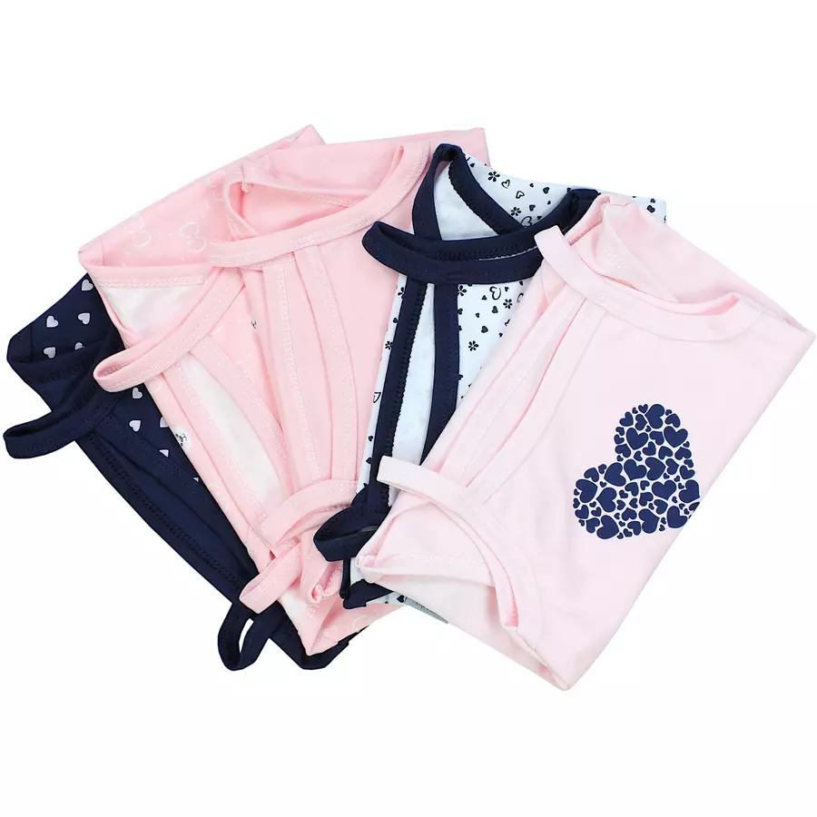 TupTam Mädchen Babybody mit Spagettiträger Sommer 5er Pack rosa Modell 2