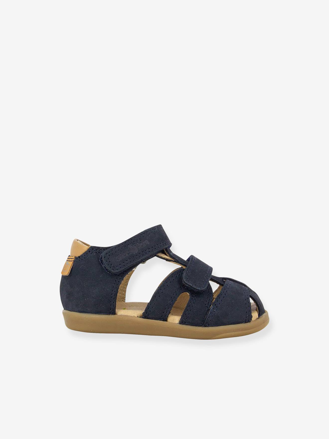 Sandálias SHOO POM® Pika Scratch em azul escuro liso