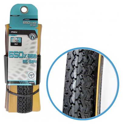 Pneu 650 x 35b perf brun/noir tringle souple