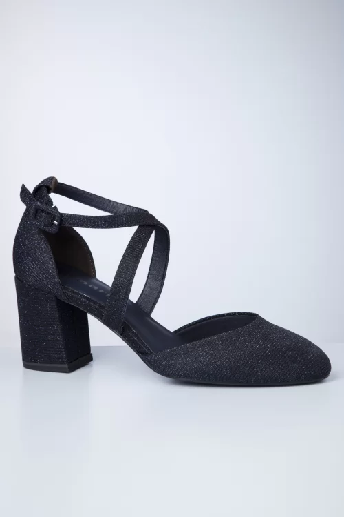 Tamaris Kiki Glam pumps in navy
