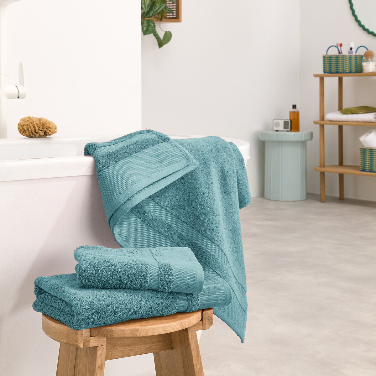LA REDOUTE INTERIEURS<br>Toalha de banho em algodão penteado 600g/m2, Kheops