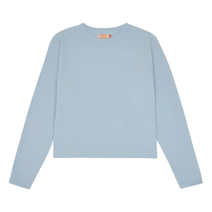sunray T-shirt Hi'aka Manches Longues Coton Recyclé 260g | Bleu