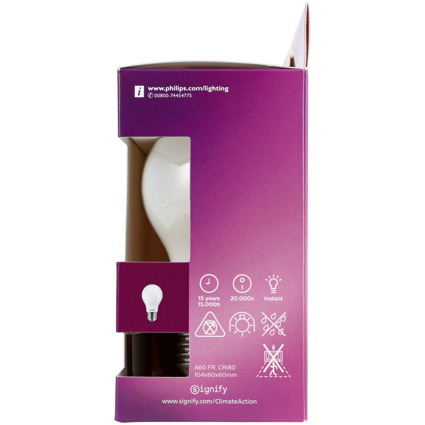 Philips LED-Kolben E27 warmweiss 10.5 W 2 Stück