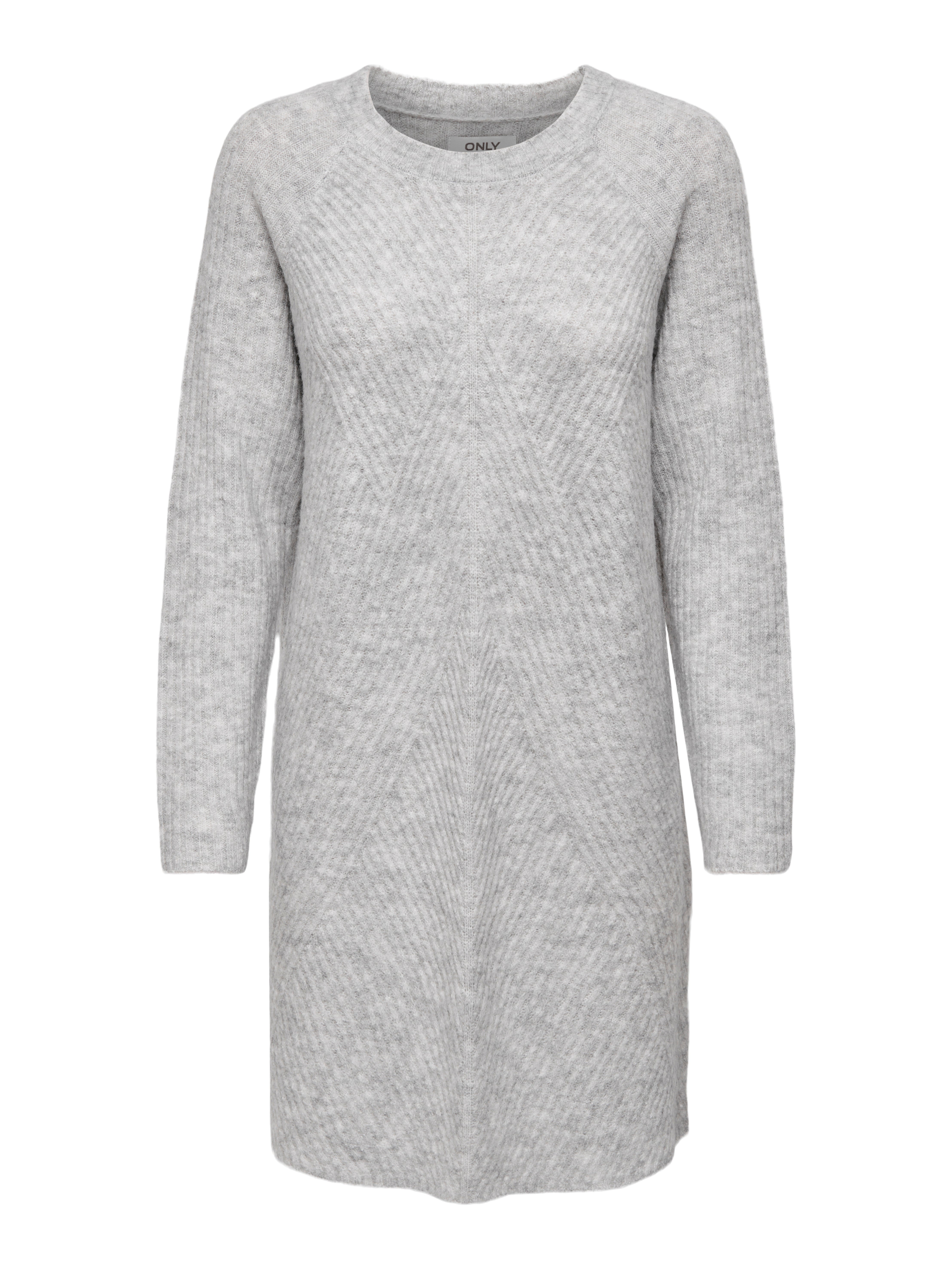 ONLCAROL Langes Kleid Light Grey Melange