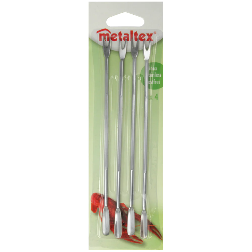 4 curettes à crustacées Metaltex