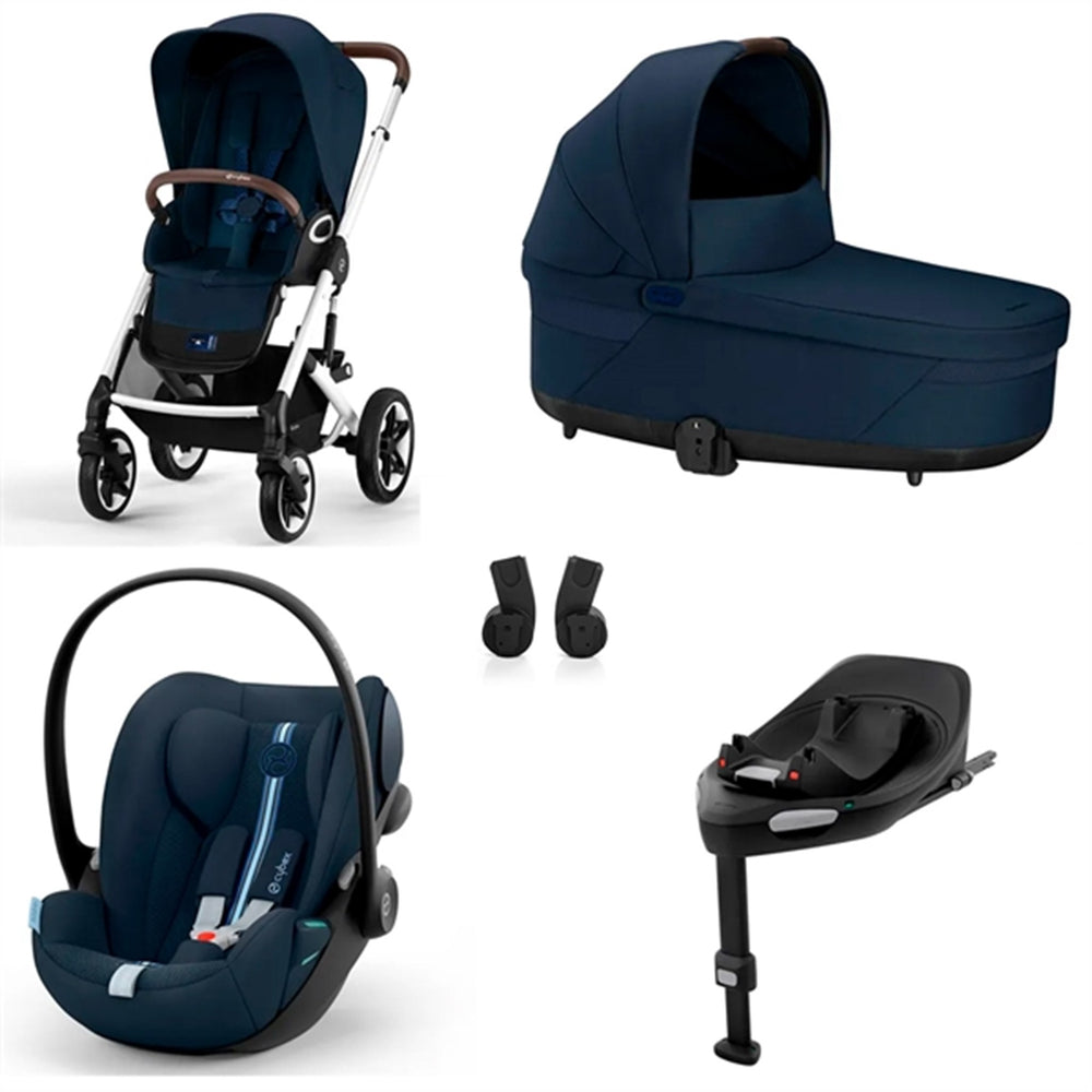 Bundle Talos Ocean Blue (Silver Frame) + - Cybex | Luksusbaby