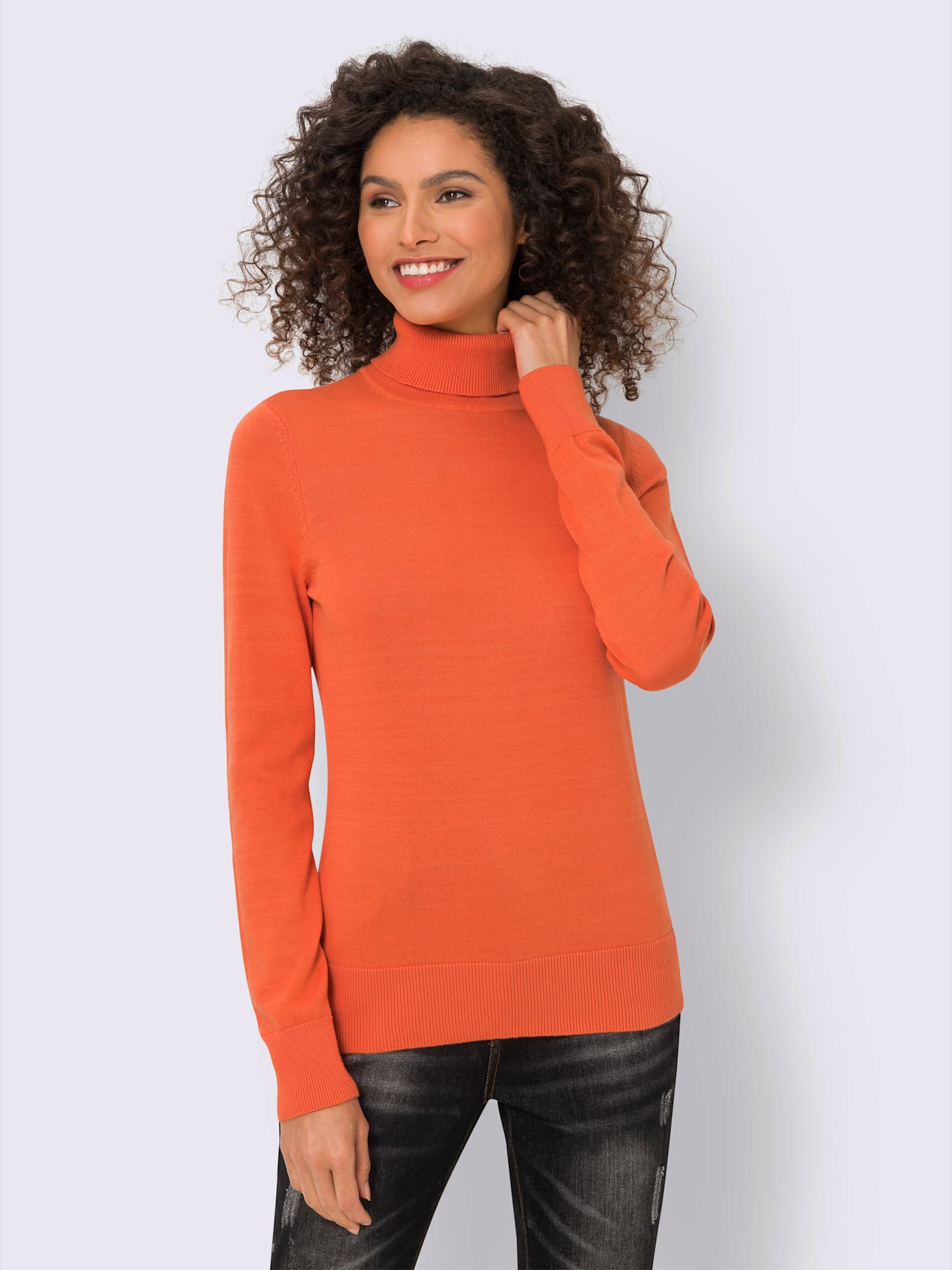 Pull à col roulé superbe basique facile à associer