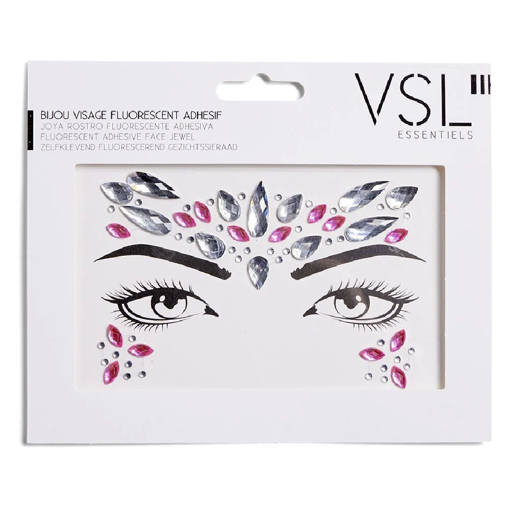Bijoux de visage adhésifs - 3 modèles