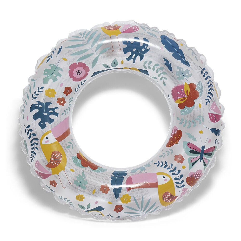 Bouée gonflable à motifs colorés Ø60cm - 3 modèles