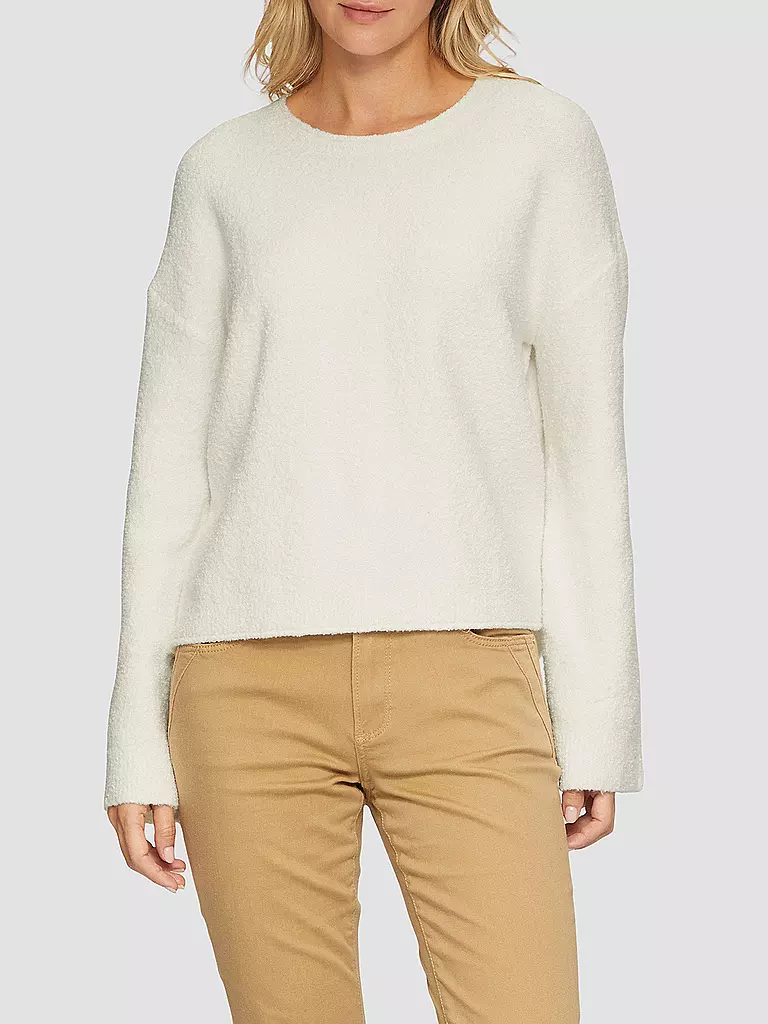 S.OLIVER Strickpullover weiss