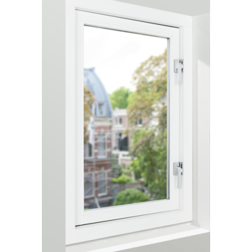 AXA Raamsluiting design met nok links aluminium