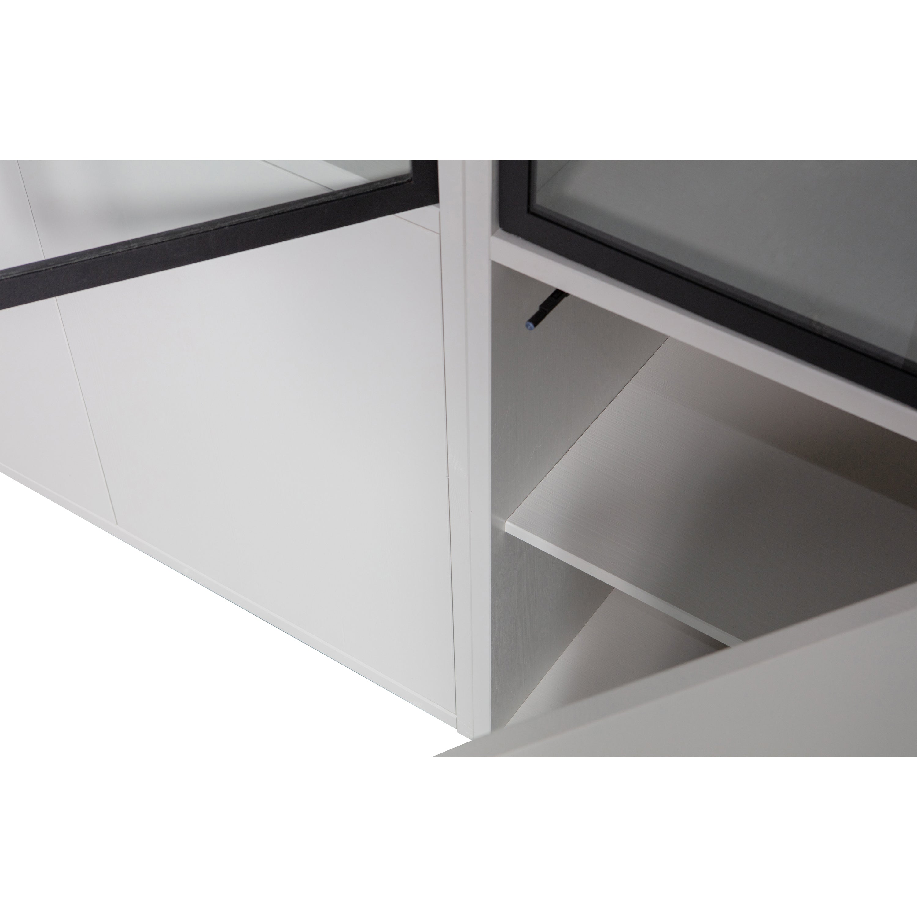vtwonen Basic 4-Deurs Vitrinekast - Grenen - Mist - 230x101x40