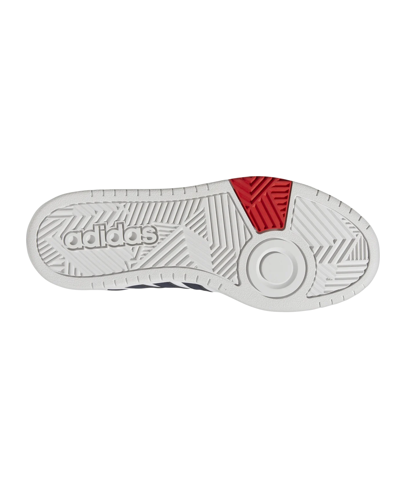 adidas Hoops 3.0 Mid Weiss Blau Rot