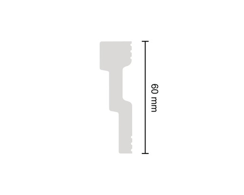 Plafondlijst XPS Veronique 2 stuks 2 m, 10 x 60 mm