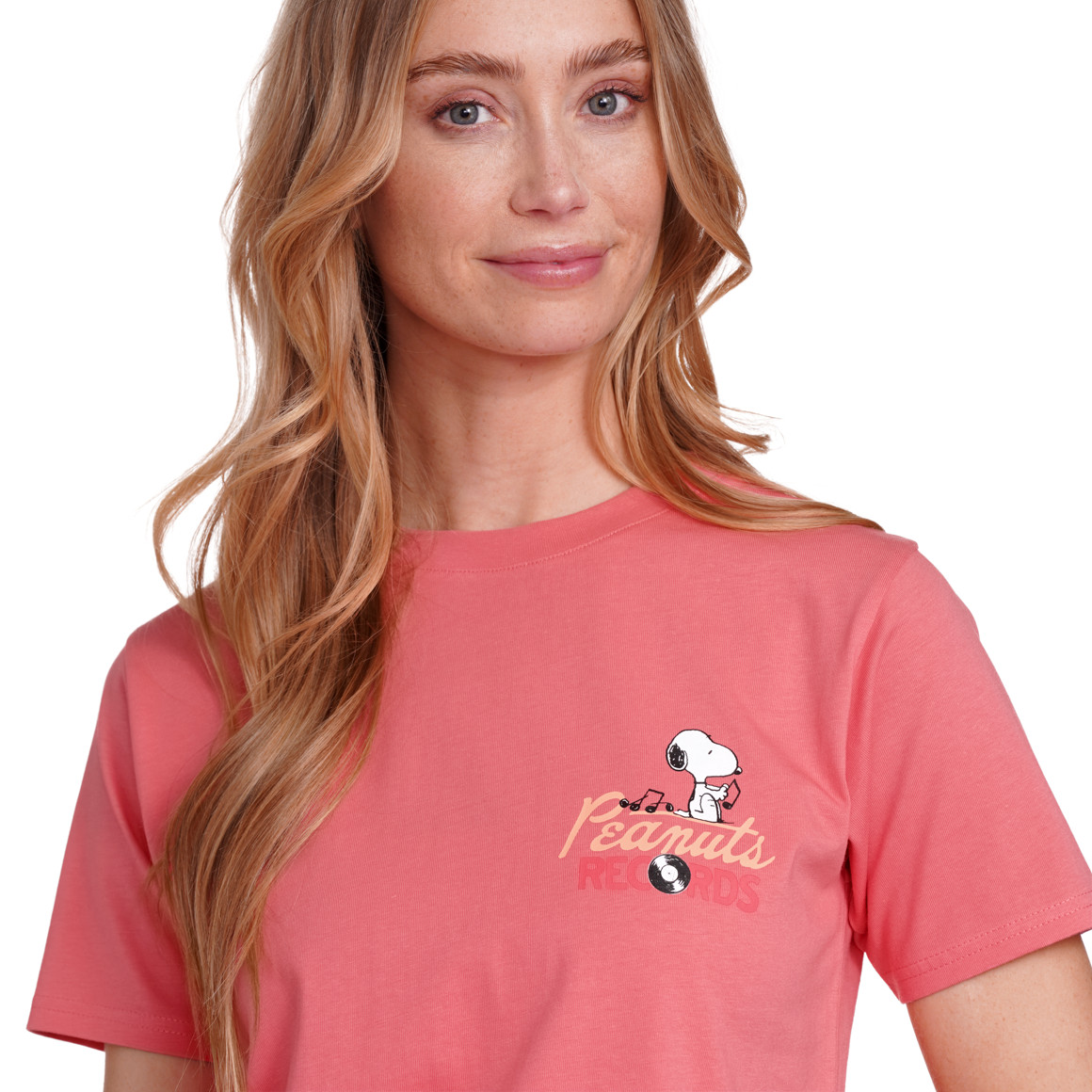Jonas Nielsen Peanuts T-Shirt mit Rücken-Print rosa