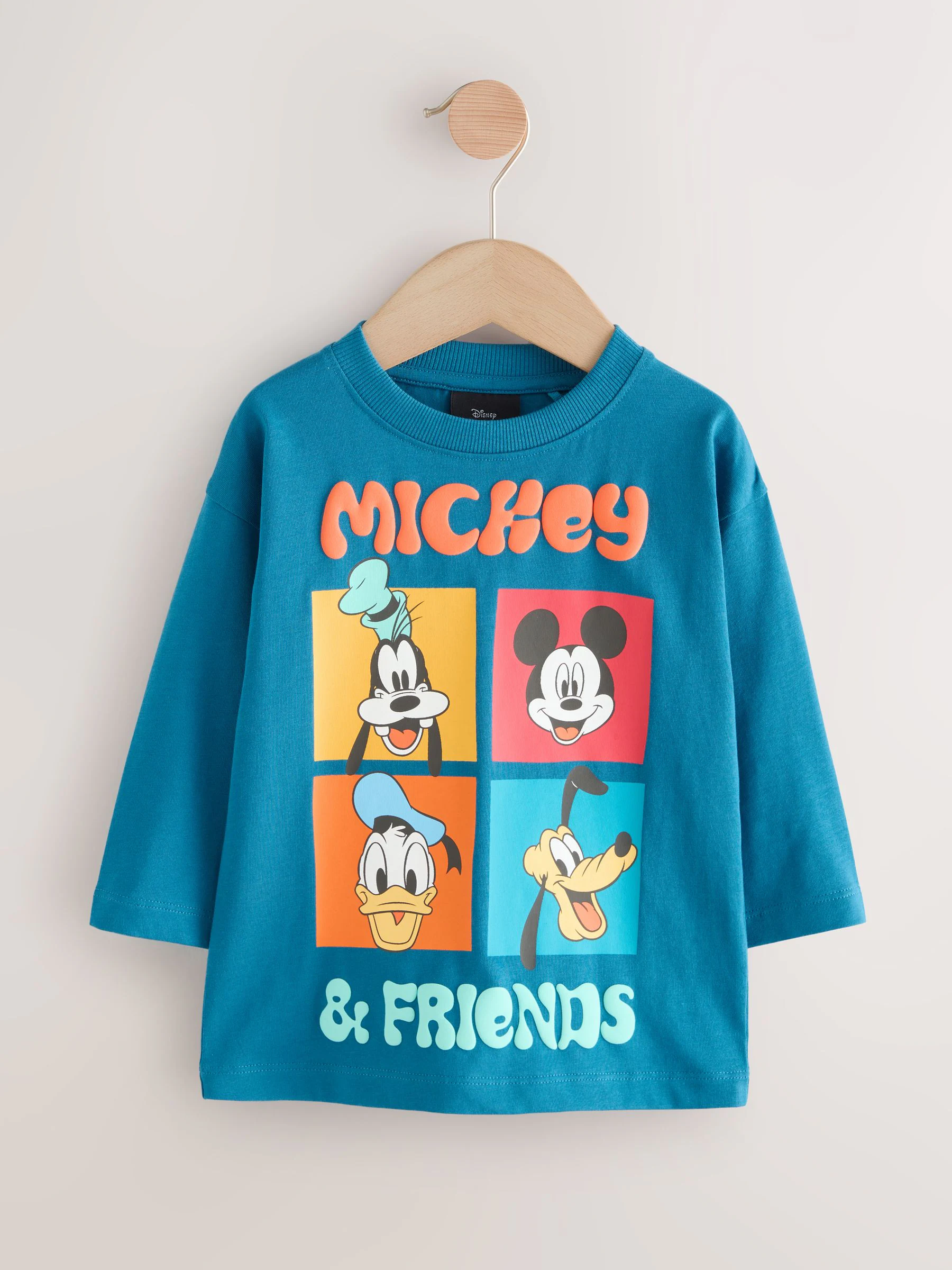 Blauw - Mickey Mouse Long Sleeve T-Shirt (3mths-8yrs)
