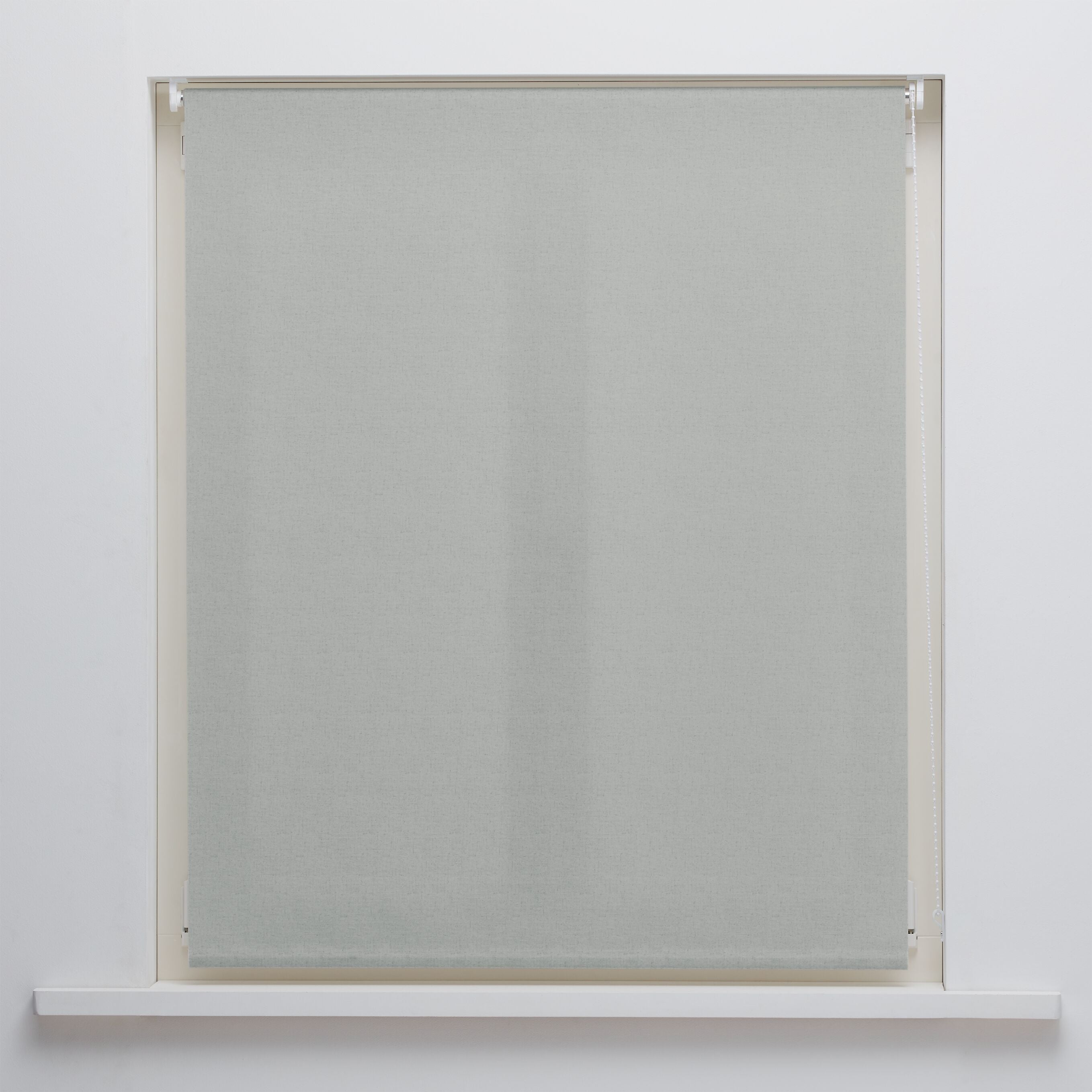 ROLLO LINO GRAU - Grau / B: 123.0 cm x H: 185.0 cm