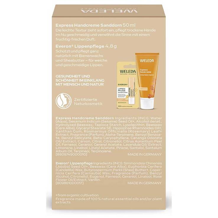 Weleda Geschenkset Express Handcreme & Everon, 1 St