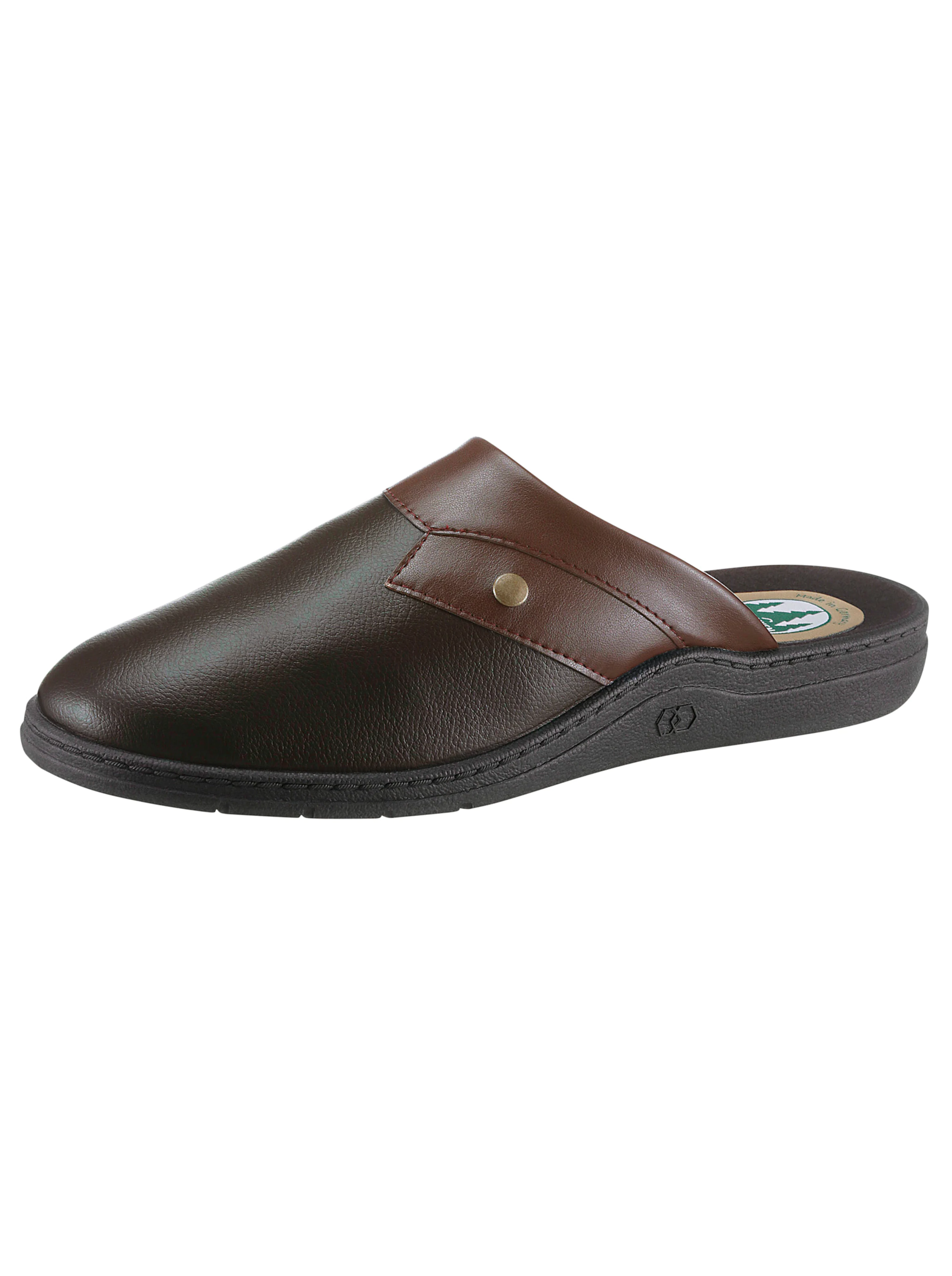 Pantoffel in braun