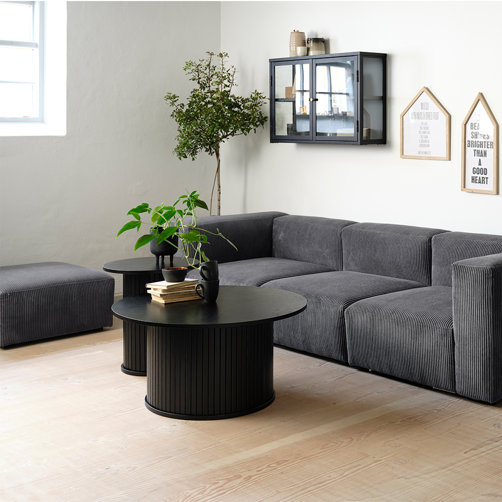 Houten bijzettafel Lenn naturel - Ø50 cm Gerookt eiken