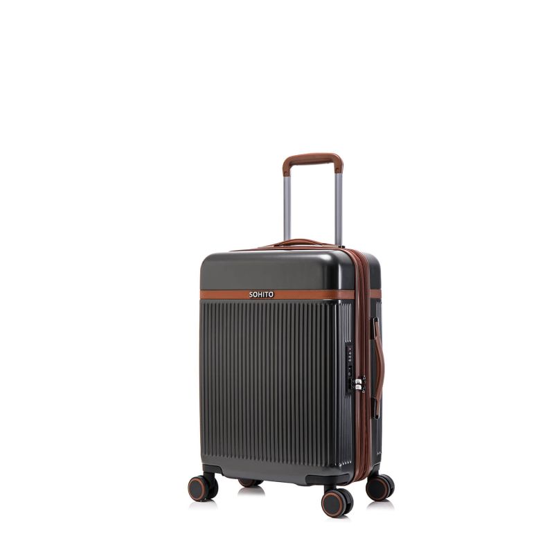 Valise cabine rigide Neko Extensible 55 cm Gris foncé
