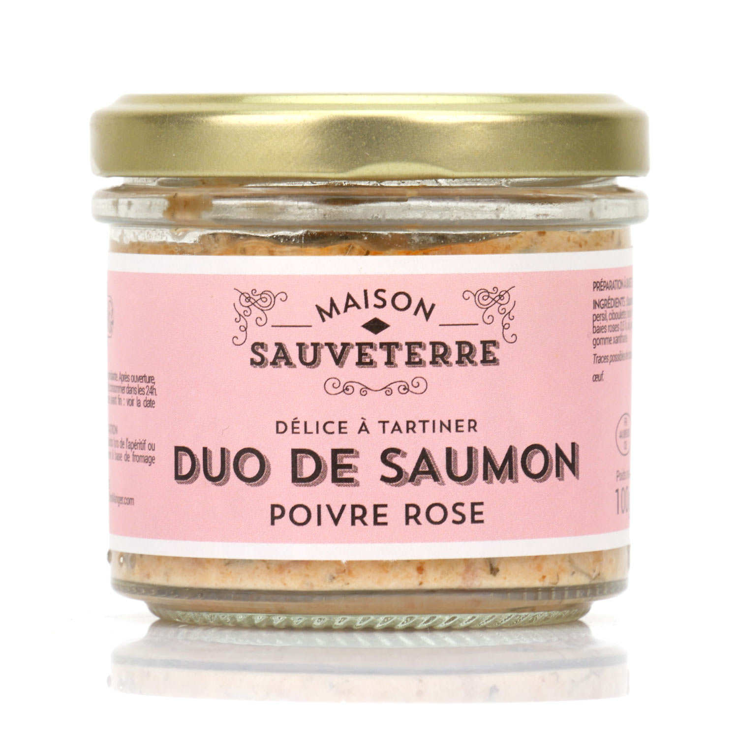 Duo saumon fumé et poivre rose à tartiner