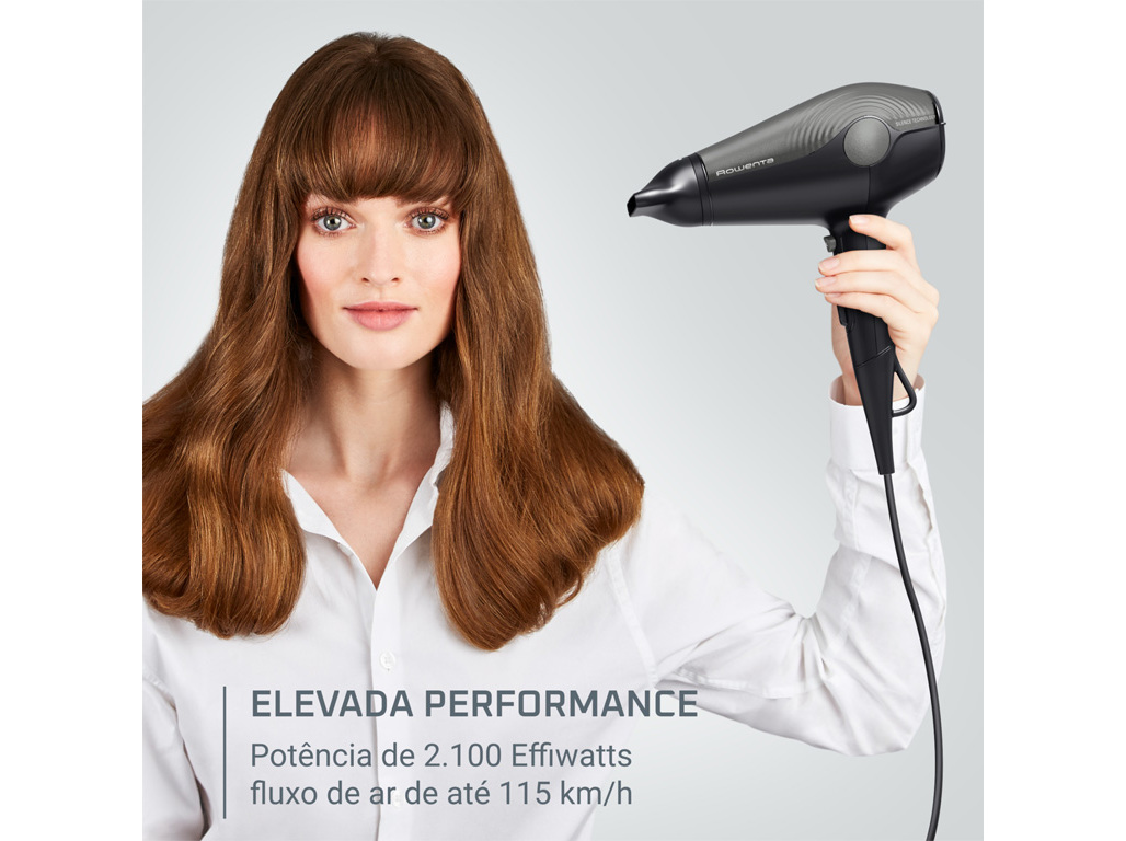 SECADOR DE CABELO CV6430F0 E MODELADOR CABELO CF322LFO ROWENTA