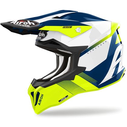 Casque cross Airoh STRYKER - BLAZER 2025 - Jaune / Noir