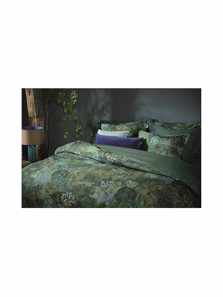 PIP STUDIO Kissen gefüllt 45x45cm JARDIN DE NOCHE Dark Blue dunkelblau