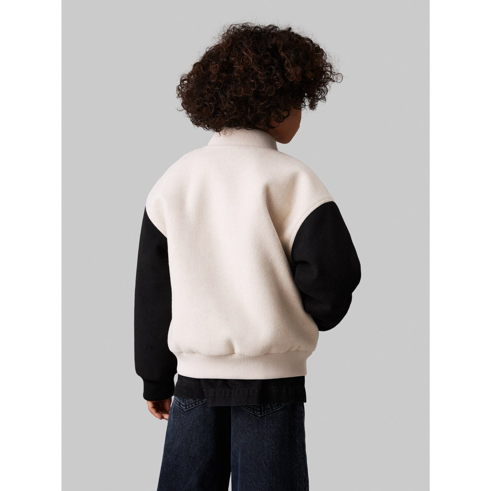 Køb Calvin Klein Oatmeal Heather Heather Varsity Jakke