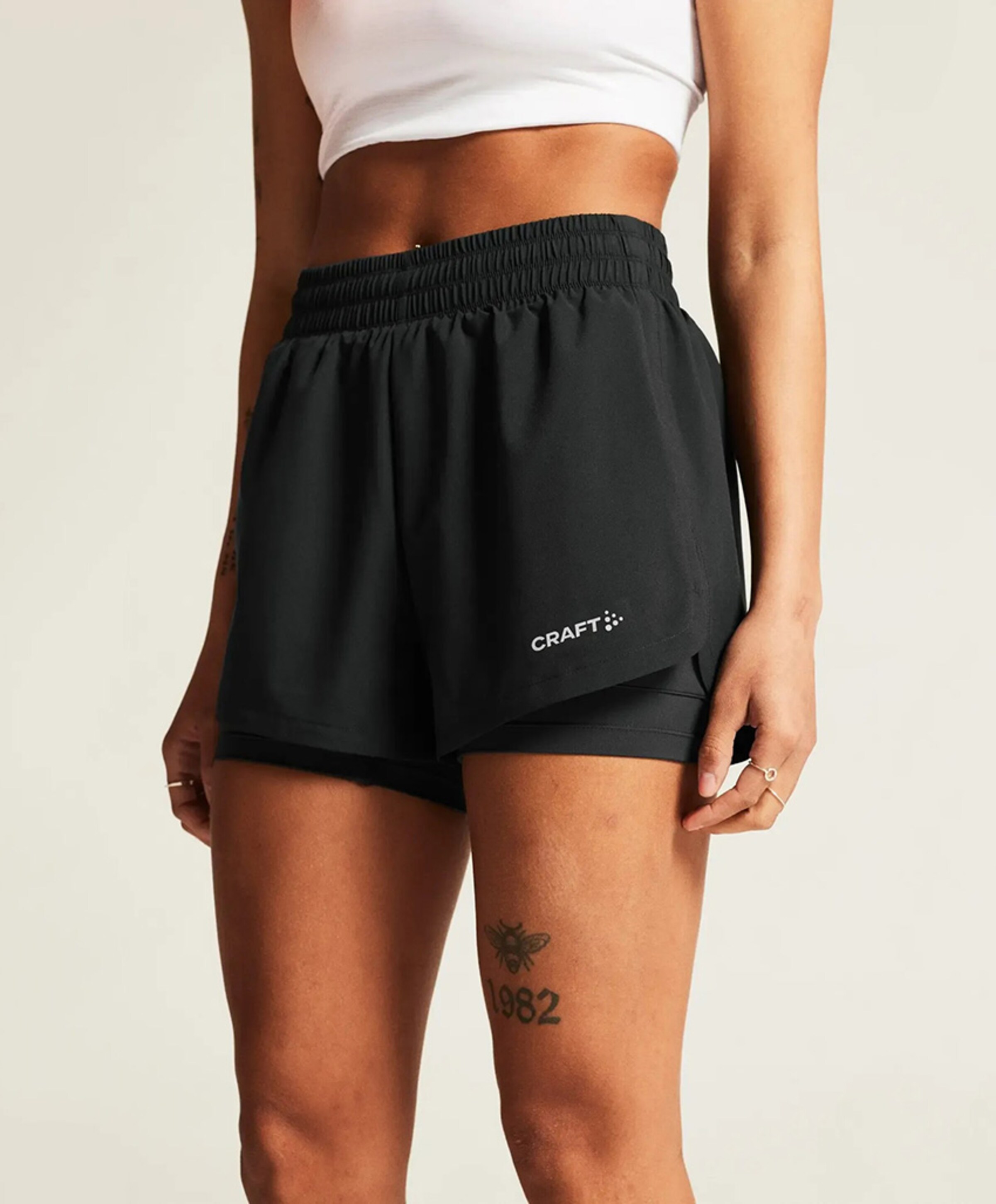 Craft ADV Essence 2-in-1 Shorts 2 W zwart