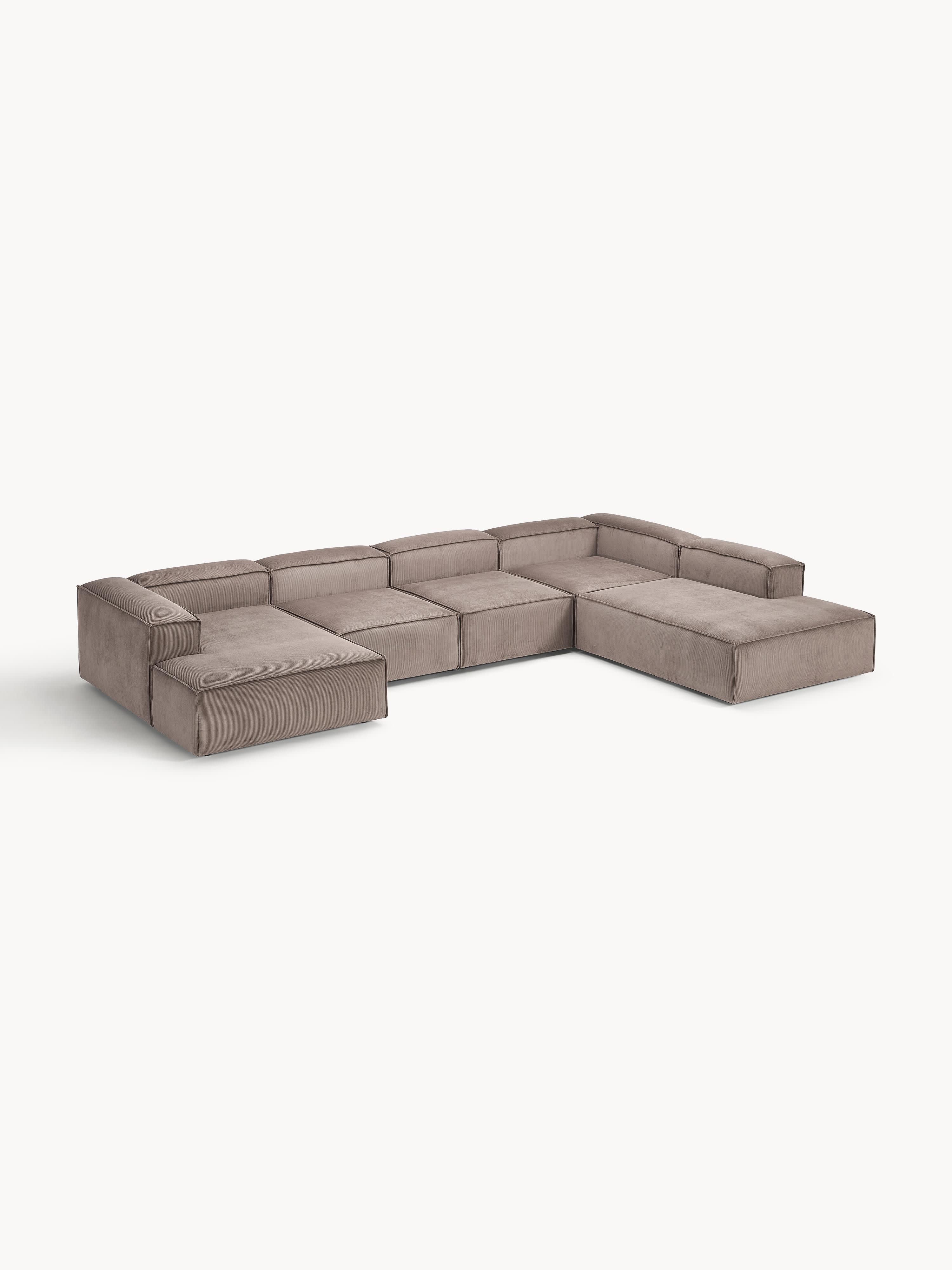 XL modulaire ribfluwelen bank Lennon