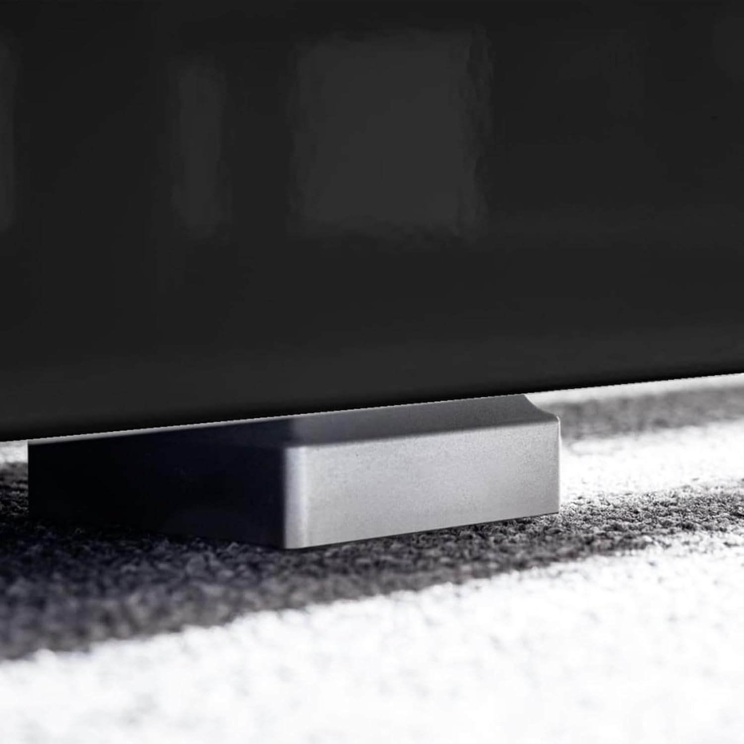 Gecheer TV-Wohnwand-Set 5-TLG. LED-Leuchten Hochglanz-Schwarz, Fernsehschrank Fernsehtisch Wohnwand Set für Wohnzimmer Home-Cinema Gamerzimmer246028